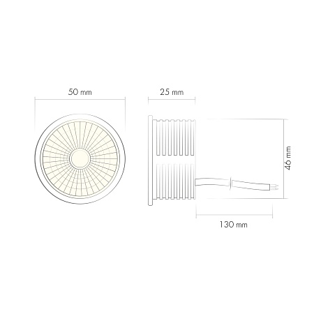 DK4000-8W dim Керамический светодиодный модуль. Белый с прозрачной линзой 60 градусов, 8 Вт, 4000К, диммируемый - фото