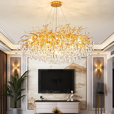 Люстра Droplet Chandelier Circle D80 Imperiumloft 213701-22 - фото