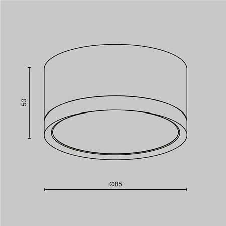 Потолочный светильник Technical Hoop C086CL-GX53-SRD-B - фото