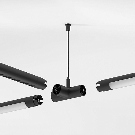 Module System Набор для подвеса Т-образный с питанием (черный) 85189/00 Elektrostandard - фото