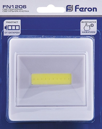 Светодиодный светильник-кнопка  Feron FN1206  3W, белый - фото