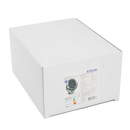 Светодиодный прожектор подводный Feron LL-824, 9W, AC/DC24V, низковольтный, 2700K, металлик, 140*80*160mm, IP68 - фото