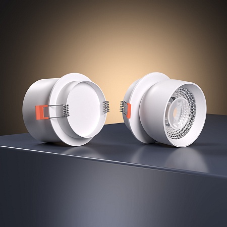 Светильник встраиваемый поворотный светодиодный Uno 8W 4000K белый 25092/LED Elektrostandard - фото