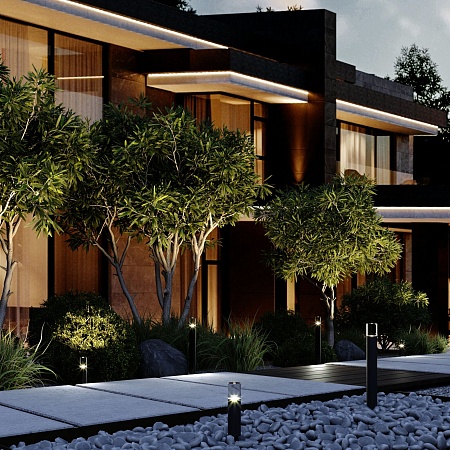 Светильник садово-парковый светодиодный Hidden серый 35166/S серый Elektrostandard - фото