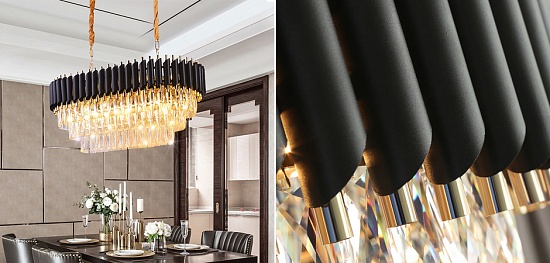 Большая Многоярусная Люстра Odeon Smok Glass 7-Tier Стекло Смок Диаметр 118 См Imperiumloft 156504-22 - фото