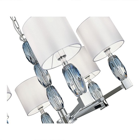 Люстра подвесная ST-Luce Хром, Голубой/Белый E14 6*40W SL1759.103.06 - фото