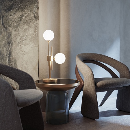 Настольный светильник Eurosvet 01383/2 латунь - фото