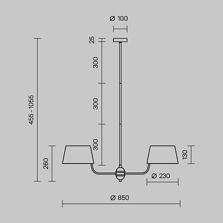 Подвесной светильник Maytoni MOD360PL-06B - фото