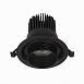 Св-к встр. Zoom Черный LED 1*12W 4000K 960Lm Ra90 15°-60° IP20 D115xH95 170-240V ST701.448.12 - фото