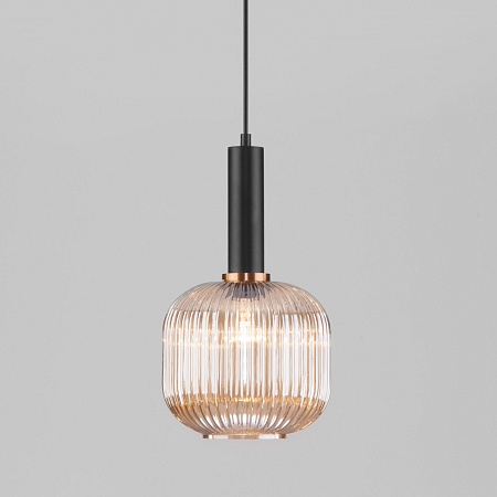 Подвесной акцентный светильник Eurosvet 50182/1 янтарь - фото