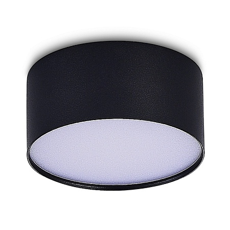 Светильник потолочный Черный LED 1*12W 4000K 1 080Lm Ra>90 120° IP20 D120xH55 185-265V ST606.442.12 - фото