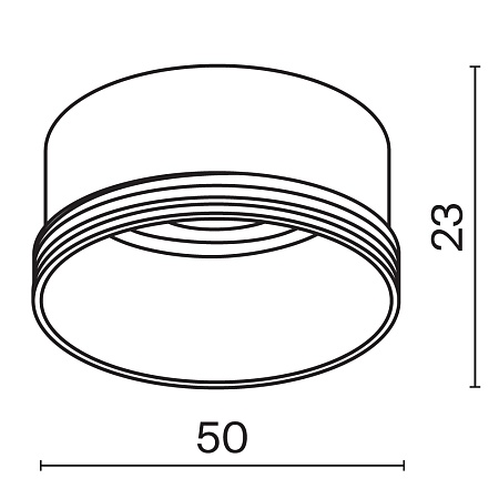 Декоративное кольцо для Focus Led 12Вт, белый - фото