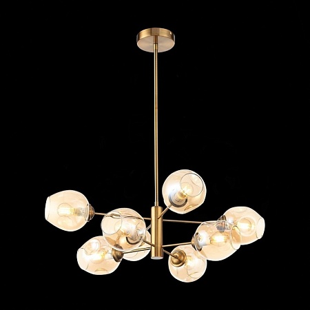 Светильник подвесной ST-Luce Золотистый/Янтарный E14 8*40W SL1500.203.08 - фото