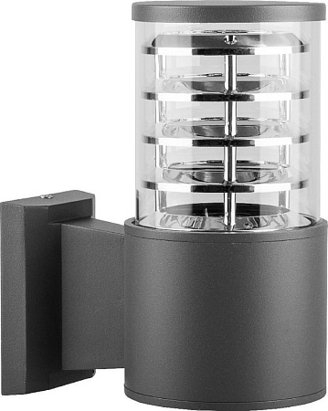 Светильник садово-парковый Feron DH0801, на стену вверх,  E27 230V, серый - фото