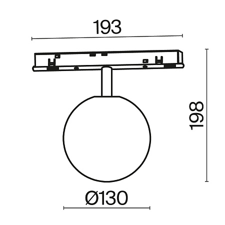 Трековый светильник Technical Luna TR038-4-5WTW-DD-B - фото