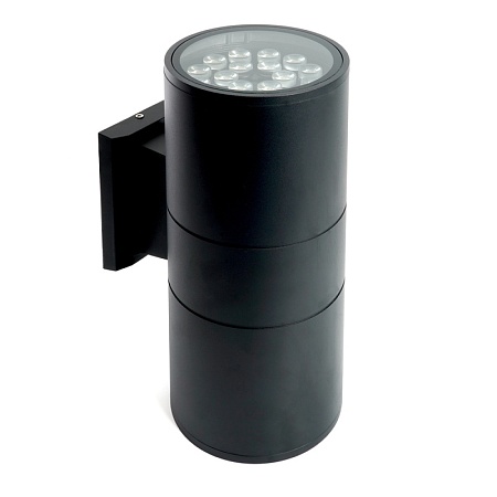 Светильник уличный светодиодный Feron DH0712, 2*18W, 3000Lm, 2700K, черный - фото