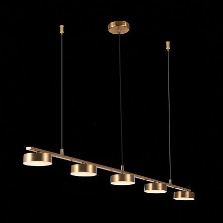 Светильник подвесной ST-Luce Латунь/Латунь LED 5*7W 3000K SL6000.303.05 - фото