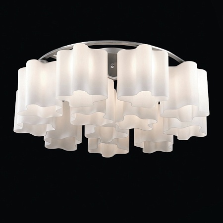 Люстра потолочная ST-Luce Серебристый/Белый E27 12*60W (из 2-х коробок) SL116.052.12 - фото