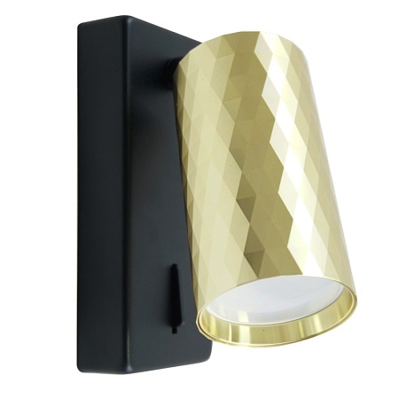 Светильник Feron ML1880 PRISM 35W, 230V, GU10, золото и чёрный - фото