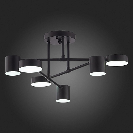 Светильник потолочный Черный/Черный LED 6*7W 4000K SLE201042-06 - фото