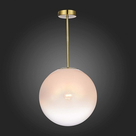 Светильник потолочный ST-Luce Золотистый/Прозрачно-белый E27 1*60W SL1190.212.01 - фото