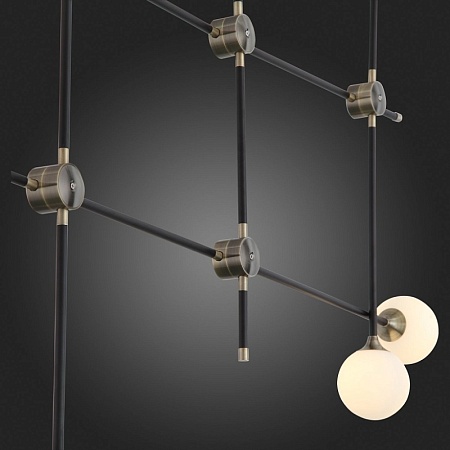 Светильник подвесной ST-Luce Черный, Золото/Белый G9 6*5W SL429.403.06 - фото