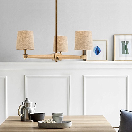 Люстра Jorgenson D70 White/Dark Wood Imperiumloft 203579-26 - фото