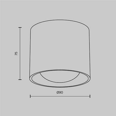 Потолочный светильник Technical Lens C217CL-15W4K-B - фото