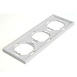 Рамка STEKKER, PFR00-5003-01 3-местная, серия Эмили, белый фарфор, soft touch - фото
