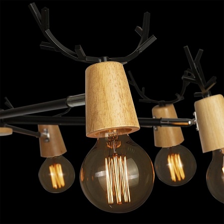 10024/8 Black Люстра на штанге LOFT IT Sven - фото