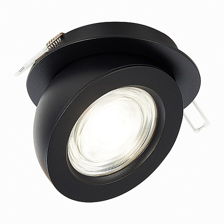 Св-к встр. Черный LED 1*10W 3000K 850Lm Ra>90 38° IP20 D109xH60 180-240V ST654.438.10 - фото