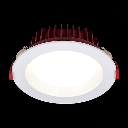 Св-к встр. Белый LED 1*12W 3000K 960Lm Ra80 100° IP44 D115xH47 100-240VV ST752.538.12 - фото