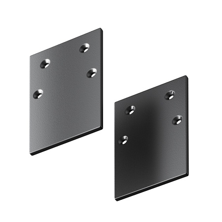 Заглушки к накладному шинопроводу Gravity 2шт черный - фото