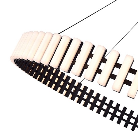 Люстра подвесная ST-Luce Черный/Белый LED 1*50W 3000K SL6203.403.50 - фото