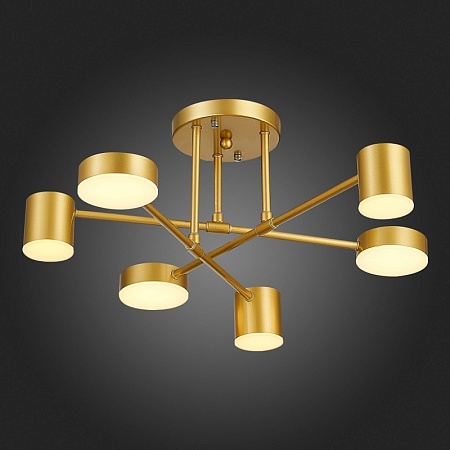 Светильник потолочный Золотистый/Золотистый LED 6*7W 4000K SLE201022-06 - фото