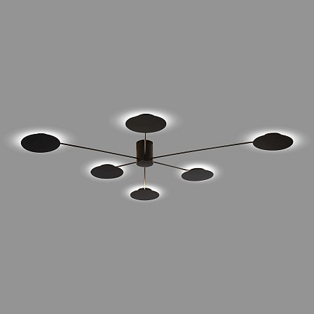 Светильник потолочный ST-Luce Черный/Черный LED 6*5W 3000K SL6006.402.06 - фото