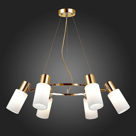 Светильник подвесной Латунь/Белый E14 6*60W SLE1139-303-06 - фото