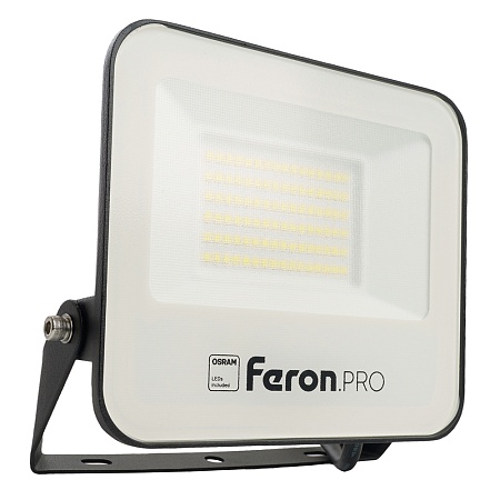 Светодиодный прожектор Feron.PRO LL-1000 IP65 50W 6400K черный - фото