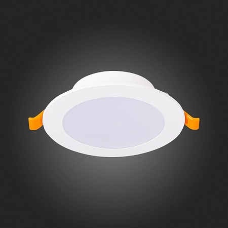 Св-к встр. Белый LED 1*8W 4000K 640Lm Ra80 110° IP20 D120xH30 220-240V ST210.548.08 - фото