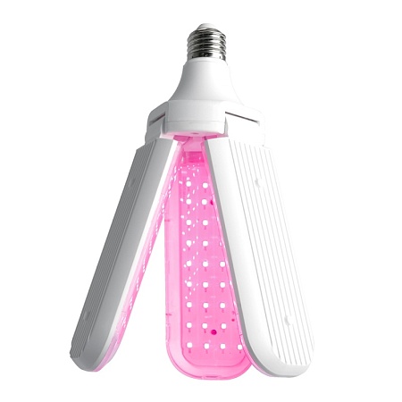 Лампа светодиодная 3-х лепестковая Feron LB-7000 E27 30W 175-265V красно-синий спектр - фото