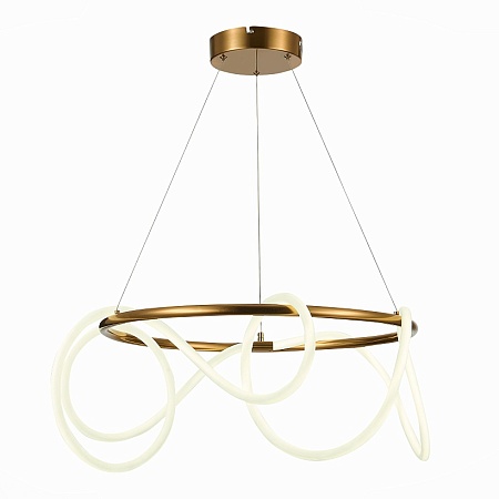 Светильник подвесной ST-Luce Латунь/Белый LED 1*35W 4000K SL6102.303.55 - фото