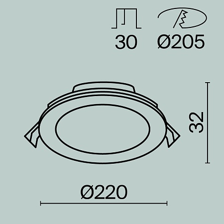 Встраиваемый светильник Technical DL017-6-L18W3-4-6K - фото