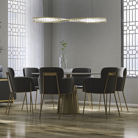 Светильник подвесной ST-Luce Латунь/Прозрачный LED 1*25W 4000K SL6205.323.01 - фото