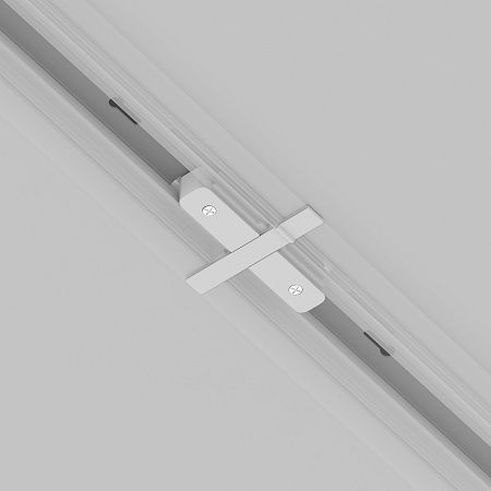 Коннектор прямой Unity встраиваемый белый - фото