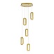 Светильник подвесной ST-Luce Золотистый/Золотистый, Прозрачный LED 5*9W 3000K SL6506.203.05 - фото