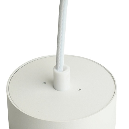 Светильник потолочный Feron Barrel HL4608 OPAL levitation 12W, 230V, GX53, белый, на подвесе 1,7 м - фото