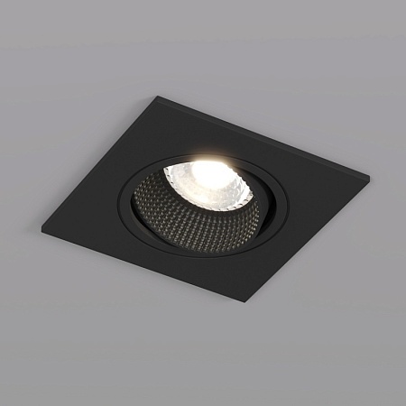 DK3071-BK Встраиваемый светильник, IP 20, 10 Вт, GU5.3, LED, черный/черный, пластик - фото