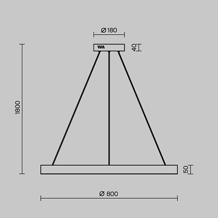 Подвесной светильник Maytoni Saturno MOD415PL-L60BS4K - фото