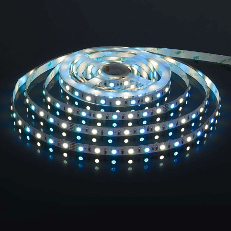 Светодиодная лента 24 В 14,4 Вт/м 60 Led/м 5050+5050 IP20, MIX RGB/холодный белый, 5 м Лента светодиодная 24V 14,4W 60Led 5050+5050 IP20 MIX RGB/холодный белый, 5м - фото