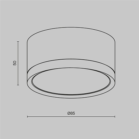Потолочный светильник Technical Hoop C086CL-GX53-SRD-BW - фото